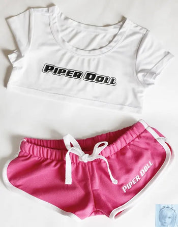 Kospley Piper Doll Shorts and Tee Shirt for 130cm Doll Kospley