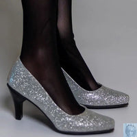 Kospley Sparling Silver Shoes for 80cm to 95cm Doll Kospley