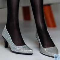 Kospley Sparling Silver Shoes for 80cm to 95cm Doll Kospley