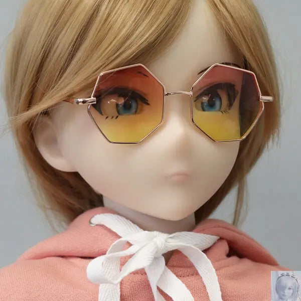 Kospley Yellow and Pink Sunglasses for 80cm to 95cm Doll Kospley