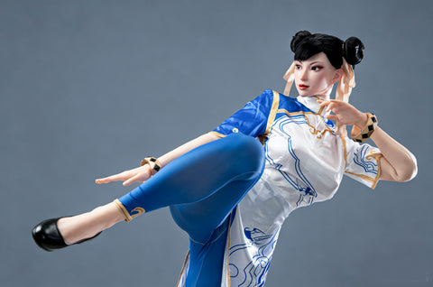 Game Lady 169cm F Cup Full Silicone Sex Doll Chun-Li Movable Jaw Costume
