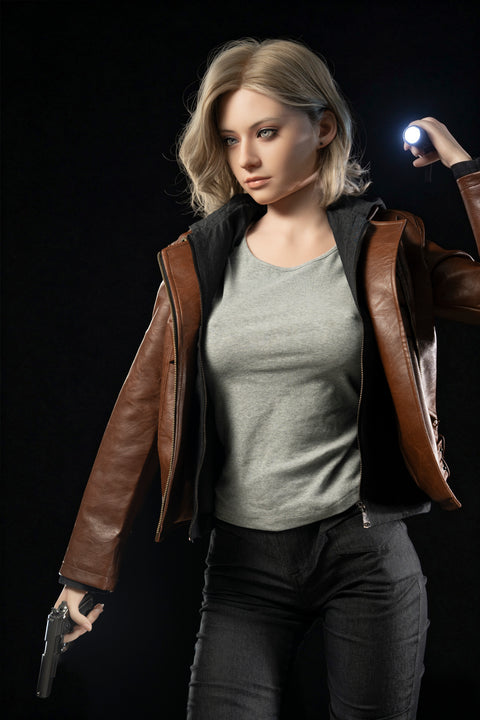 Game Lady 166cm E Cup Full Silicone Sex Doll Grace Ashcroft Movable Jaw
