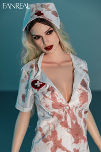 Fanreal 172cm E Cup Silicone Sex Doll Della Fair Halloween makeup