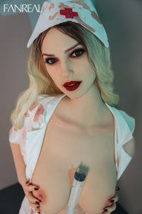 Fanreal 172cm E Cup Silicone Sex Doll Della Fair Halloween makeup