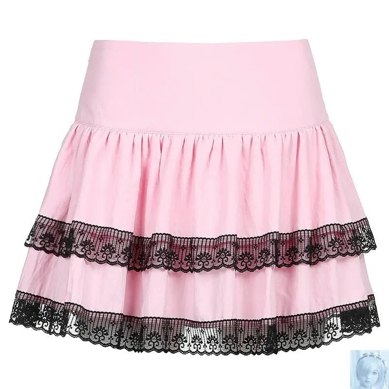 Purple Pink or Plaid Pleated Mini Skirt lovedollsenpai