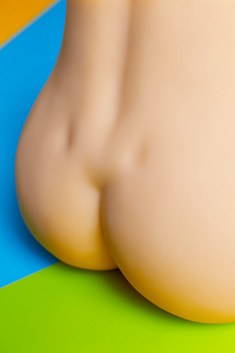 Climax Doll Female TPE R2 Torso Butt Sex Doll Yellow Skin Climax Doll