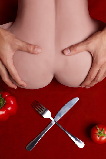 Climax Doll Female TPE R4 Torso Butt Sex Doll Black Skin Climax Doll