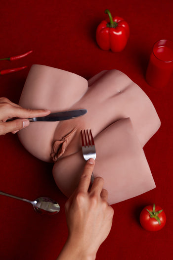 Climax Doll Female TPE R4 Torso Butt Sex Doll Black Skin Climax Doll