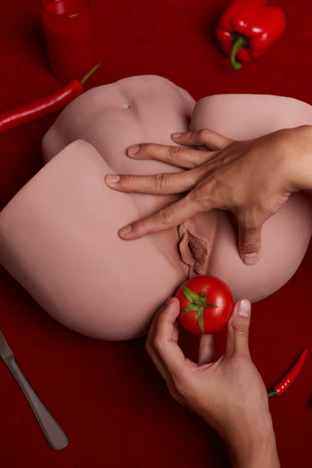 Climax Doll Female TPE R4 Torso Butt Sex Doll Black Skin Climax Doll