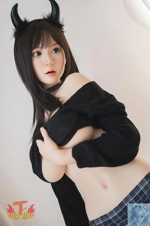 TopFire 158cm D Cup Full Silicone Sex Doll Ann TopFire