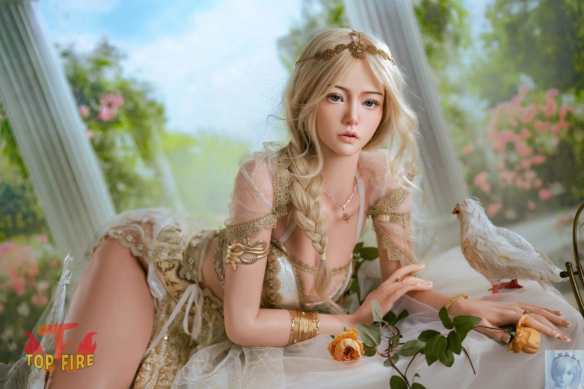 TopFire 164cm B Cup Full Silicone Sex Doll Victoria TopFire