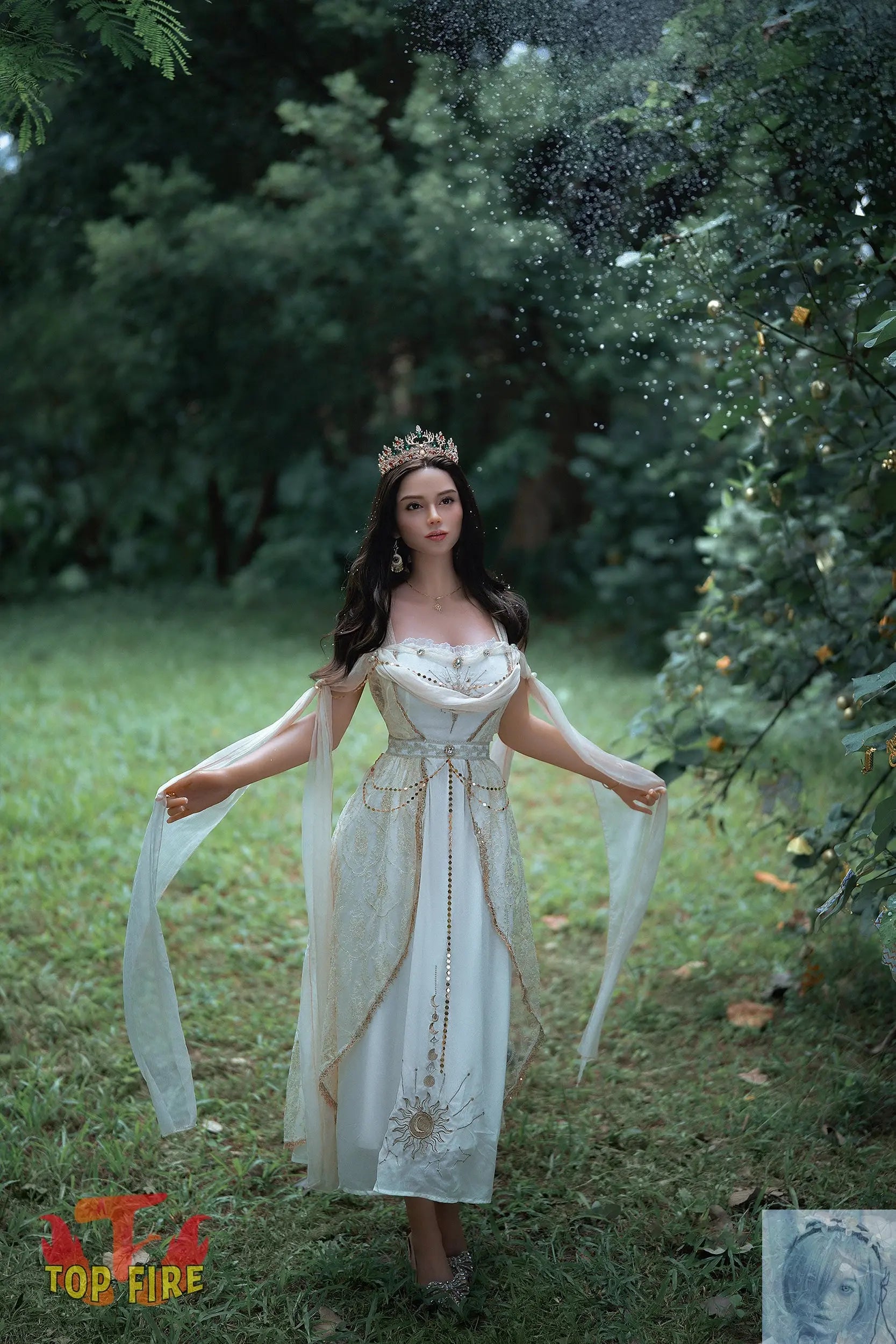 TopFire 165cm C Cup Full Silicone Sex Doll Ivory TopFire