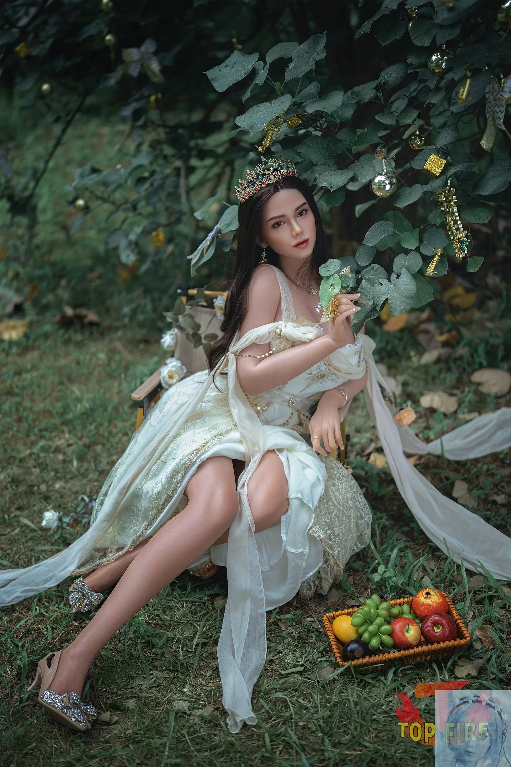 TopFire 165cm C Cup Full Silicone Sex Doll Ivory TopFire