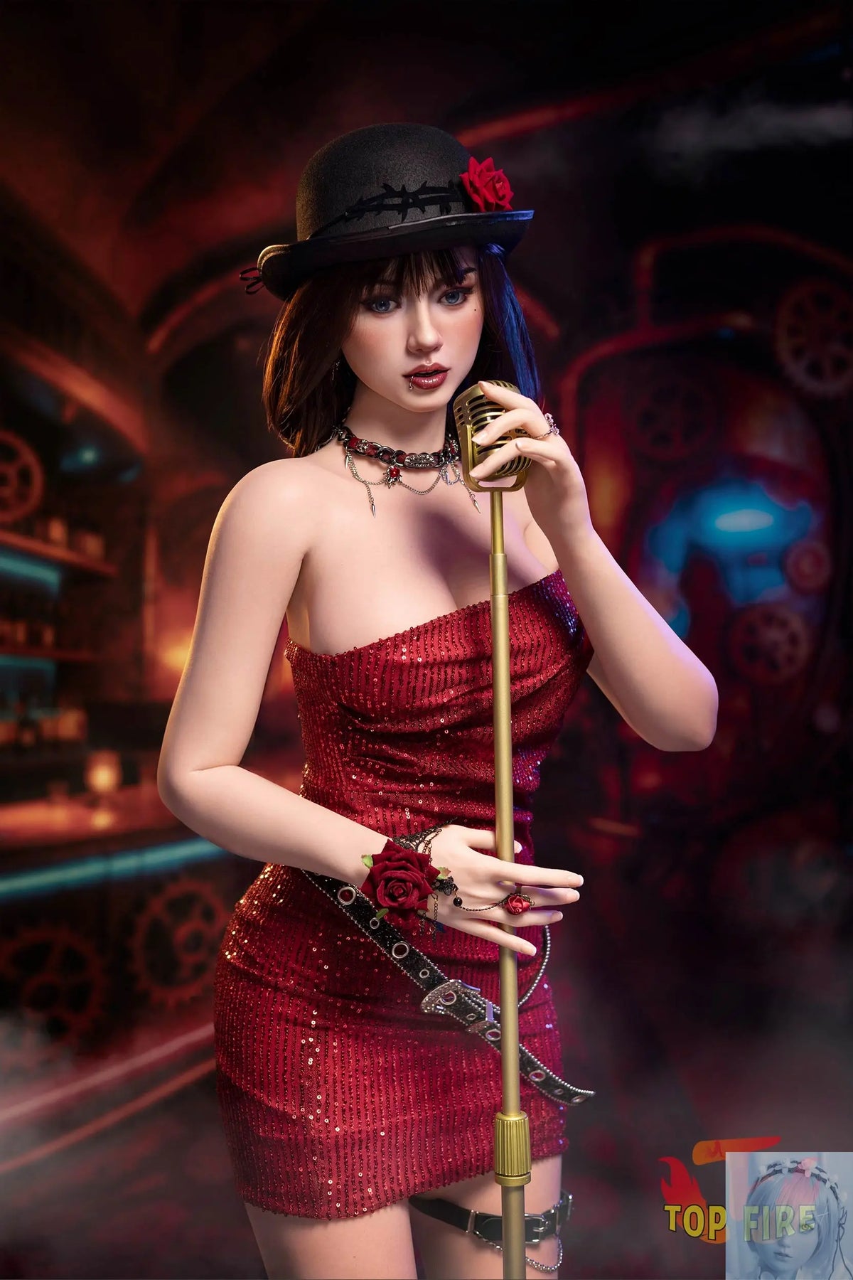 TopFire 165cm C Cup Full Silicone Sex Doll Mika TopFire