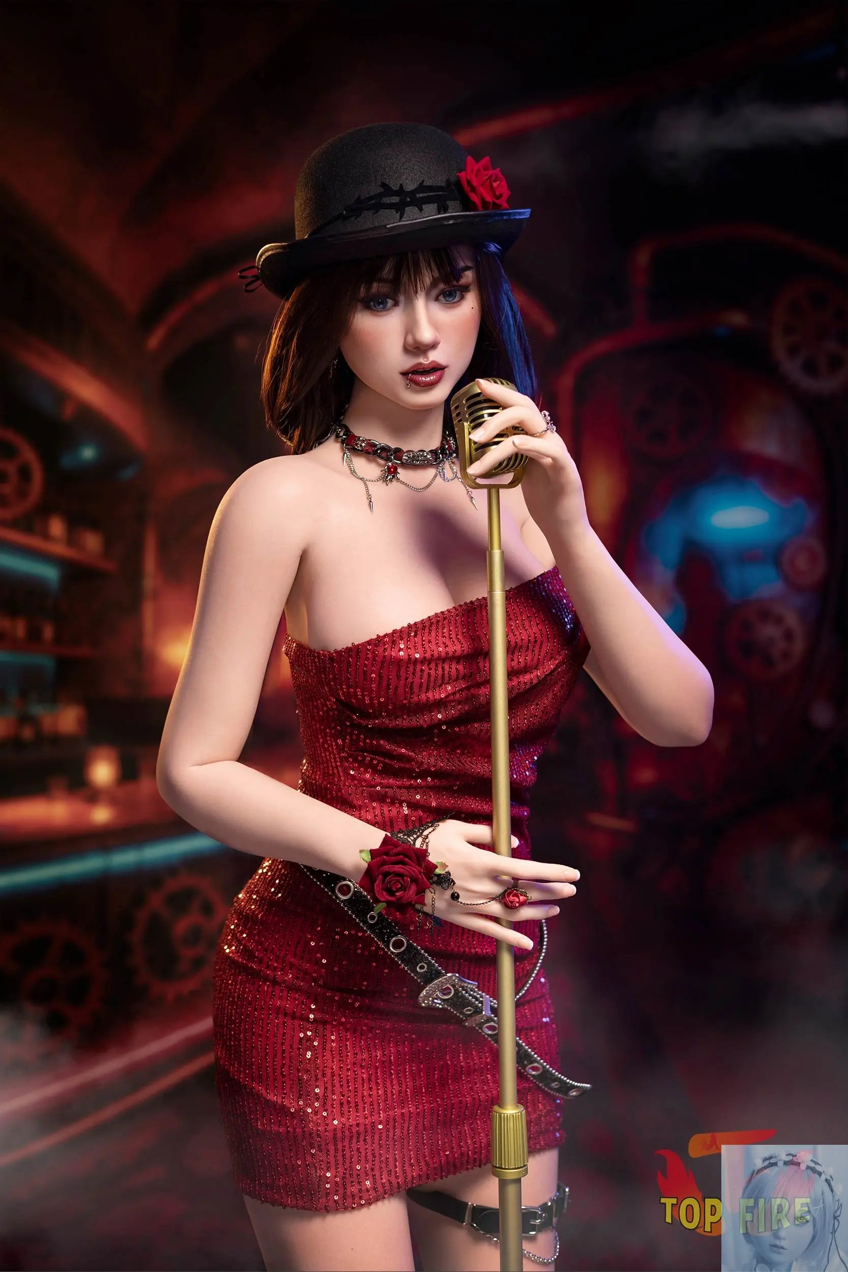 TopFire 165cm C Cup Full Silicone Sex Doll Mika TopFire