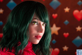 US IN STOCK Climax Doll Female H60# TPE Torso Huge Gel Breast Hazel Silicone Head with ROS (Copy) Climax Doll