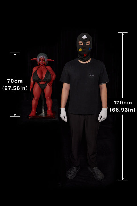 Climax Doll Si70cm GB Zarga Silicone Mini Doll Red Skin
