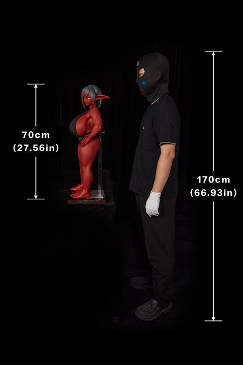 Climax Doll Si70cm GB Zarga Silicone Mini Doll Red Skin