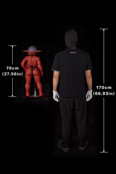 Climax Doll Si70cm GB Zarga Silicone Mini Doll Red Skin