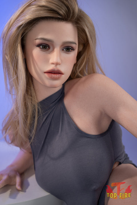 TopFire 102cm F Cup Full Silicone Torso Sex Doll with Arms T68 Amelia
