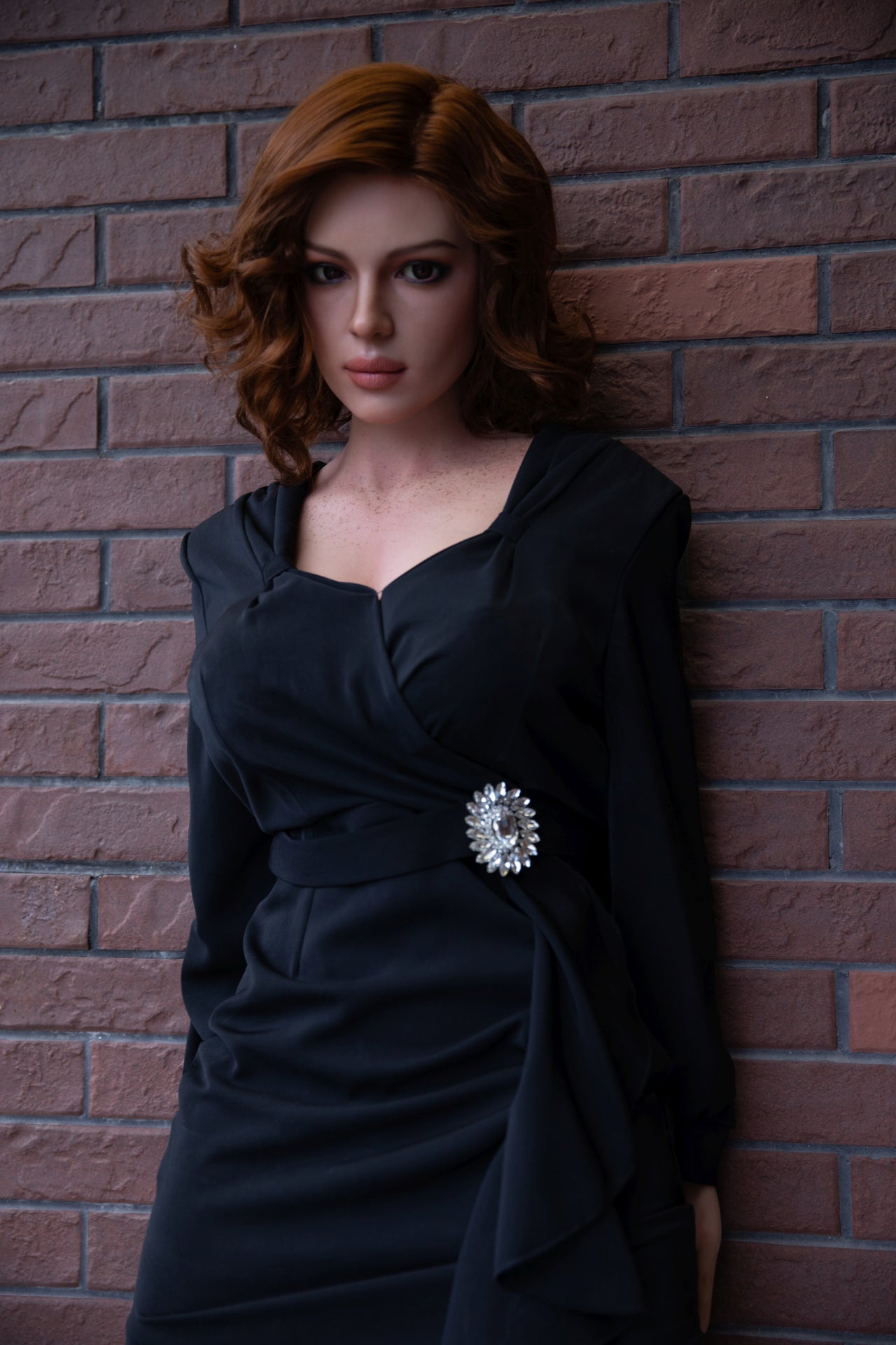 Starpery 172cm F-cup Head Realistic Big Boob Red Hair Sex Doll Wayne Winstead Starpery