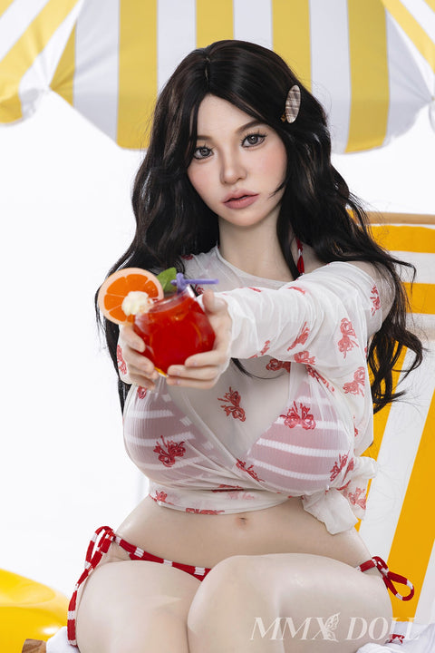 MMX Doll Standard Series 156cm H Cup Silicone Sex Doll H16 Meng Yi Fair Skin ROS Head