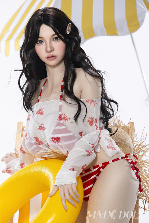 MMX Doll Standard Series 156cm H Cup Silicone Sex Doll H16 Meng Yi Fair Skin ROS Head